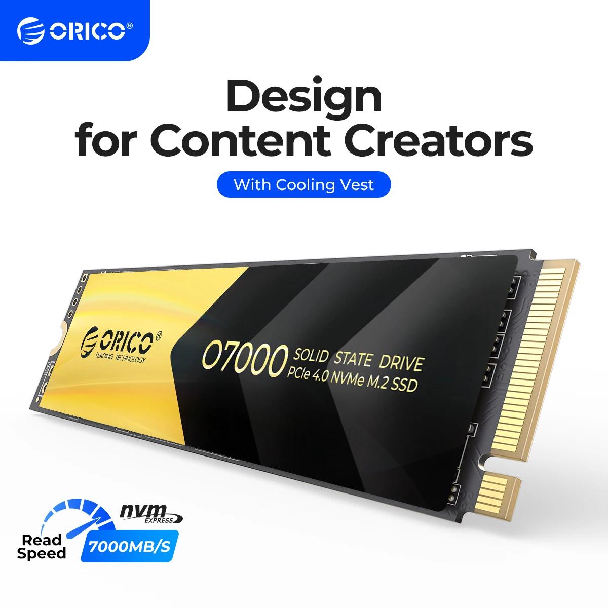 ORICO O7000 PCIe4.0 M.2 NVMe SSD  ָ Ʈ ̺, M.2 M Ű, 2280mm SSD,  ڿ ð  , ǰ